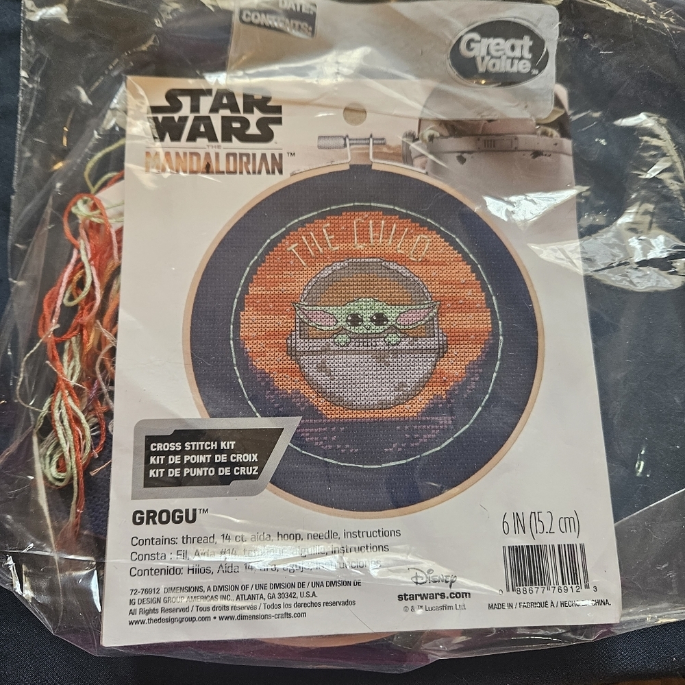 Star wars themed crosstitch kit